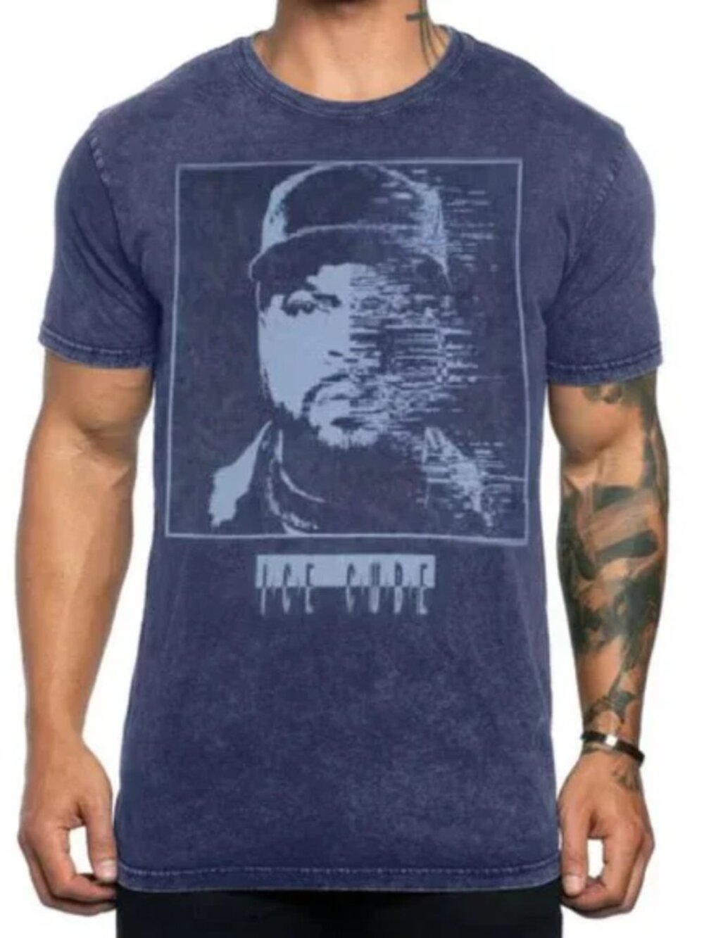 NEW MEN'S ICE CUBE SHIRT LARGE GRAPHIC T-SHIRT CREW NECK RAP HIP HOP